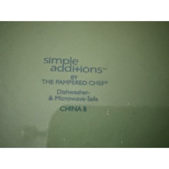 Pampered Chef Simple Additions Green 16" Platter - Picture 3 of 3